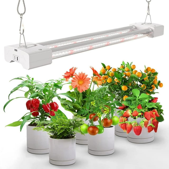 Elegant Choise Grow Lights for Indoor Plant Full Spectrum 2ft Dual LED