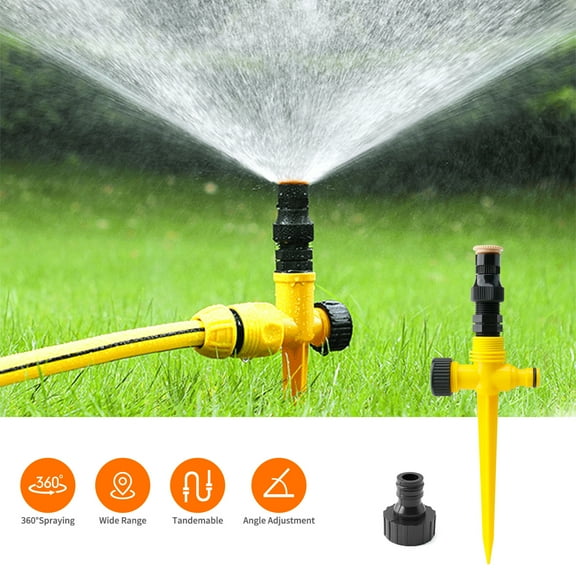 Elegant Choise Lawn Sprinklers for Yard Garden Watering Sprayer Irrigation System, Yellow