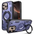 thumbnail image 1 of Elegant Choise Magnetic Case with Ring Kickstand for iPhone 16 Pro Max/16 Pro/16 Plus/16 Dual-layer Full Protective Phone Cover, Purple, 1 of 11