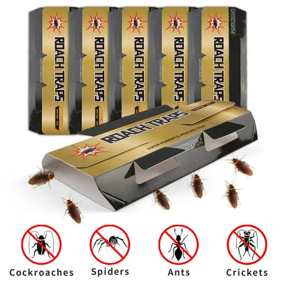 Elegant Choise Max 30 X Pest Roach Glue Trap Cockroach Killer Bait Catchers Indoor Office Motel