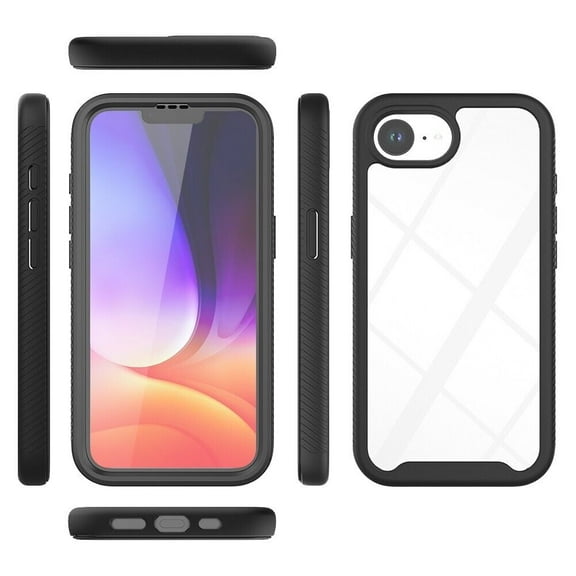 Elegant Choise NEW iPhone 16e 2025 Case - Ultimate Full-Body Shockproof Cover with Crystal-Clear Screen Film