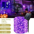 thumbnail image 1 of Elegant Choise Outdoor String Lights Solar Waterproof 32.8FT 100LED Lights for Patio Yard Party Halloween Christmas,Purple, 1 of 11
