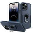 thumbnail image 1 of Elegant Choise Phone Case with Ring Stand for iPhone 14 Pro Max/14 Pro/14 Plus/14 Shockproof Armor Cover, Blue, 1 of 15