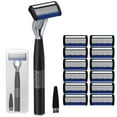 thumbnail image 1 of Elegant Choise Razors for Men Disposable 7-Blade Manual Razor, 1 Handle+12 Blades Refills, 1 of 9