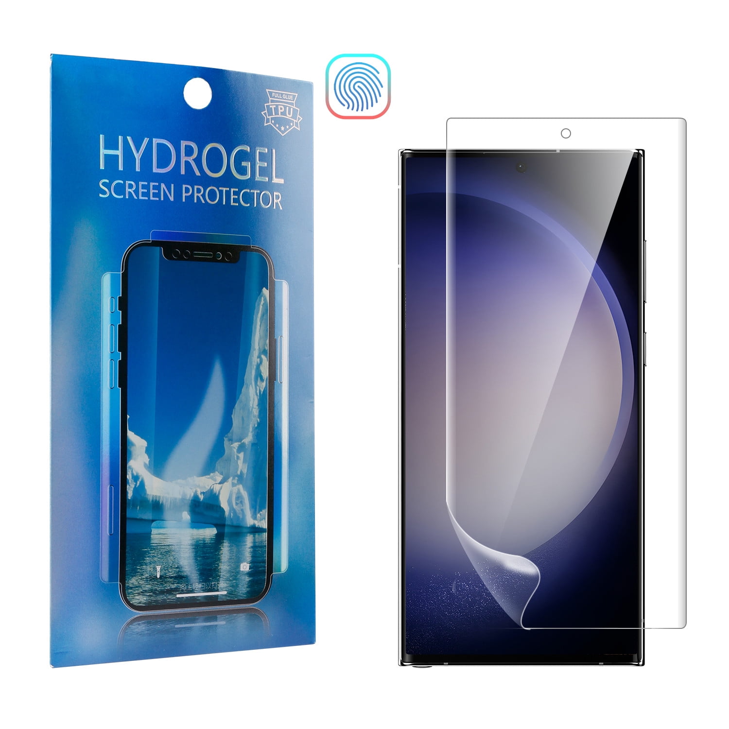 3pcs Full Cover Privacy Protection Hydrogel Film Soft Screen Protector For  Samsung S24/ S23/ S22/ S21/ S20 FE Ultra Plus 5G With Fingerprint Recogniti