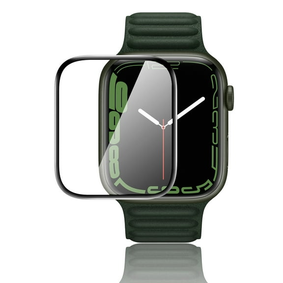 Elegant Choise Screen Protector for Apple Watch Series 9/8/7 41/45mm Hydrogel Soft Full, Black