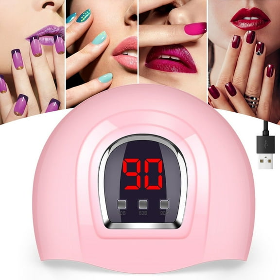 Elegant Choise Smart UV LED Nail Lamp - 54W Dual Light Source for Fast & Efficient Nail Curing