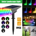 thumbnail image 1 of Elegant Choise Solar Spotlights Outdoor Waterproof 7 LED Landscape Lights, 7-Color, 1 of 29