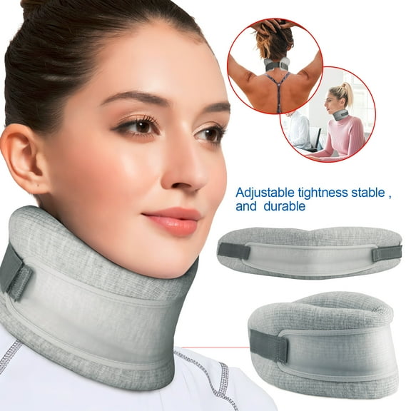 Elegant Choise Sponge Cervical Traction Collar Neck Brace Supporter Shoulder Pain Relief Cervical Posture Correction Therapy Relax Device