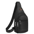 thumbnail image 1 of Elegant Choise Waterproof Men Women Sling Bag Chest Cross Body Travel Sport Small Shoulder Bag, 1 of 23