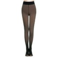 thumbnail image 1 of Elegant Choise Winter Fake Fleece Leggings For Women - Fake Transparent Fleece Lined Design, 1 of 12