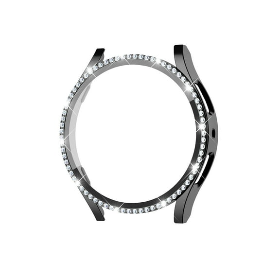 Elegant Choise for Samsung Galaxy Watch Diamond Bling Case Cover with Screen Protector 40mm, Black