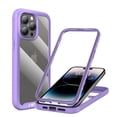 thumbnail image 1 of Elegant Choise for iPhone 14 Plus Case with Built-in Back Protector Shockproof Phone Cover, Purple, 1 of 6