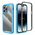 thumbnail image 1 of Elegant Choise for iPhone 14 Pro Max Case with Built-in Back Protector Shockproof Phone Cover, Blue, 1 of 14