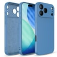 thumbnail image 1 of Elegant Choise for iPhone 17/17 Air/17 Pro/17 Pro Max Liquid Silicone Case & 3 Pack Screen Protectors, Full Cover Set, 1 of 19