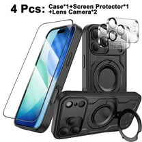 Elegant Choise for iPhone 17 Pro/17 Pro Max Magnetic Case 4 Piece Set - With 1x Screen & 2x Camera Lens Protectors