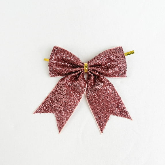 Elegant Christmas Bow Ornaments with Bell Sound for Festive Tree Decorations, Holiday Home Decor, Wreaths, Gift Wrapping and Wall Hanging for Indoor Outdoor Use