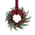 thumbnail image 1 of Elegant Christmas Wreath With Red Berries And Indoor/Outdoor Holiday Decor, 1 of 5
