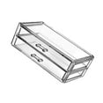 thumbnail image 1 of Elegant Clear Acrylic Desk Organizers 2 Drawer Cosmetic Storage Box for Makeup Organization and Jewelry Collection, 1 of 8