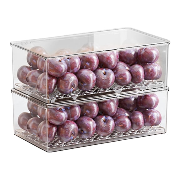 Elegant Clear Stackable Kitchen Storage Containers Featuring Adjustable Compartments for Fridge Cabinet Organization