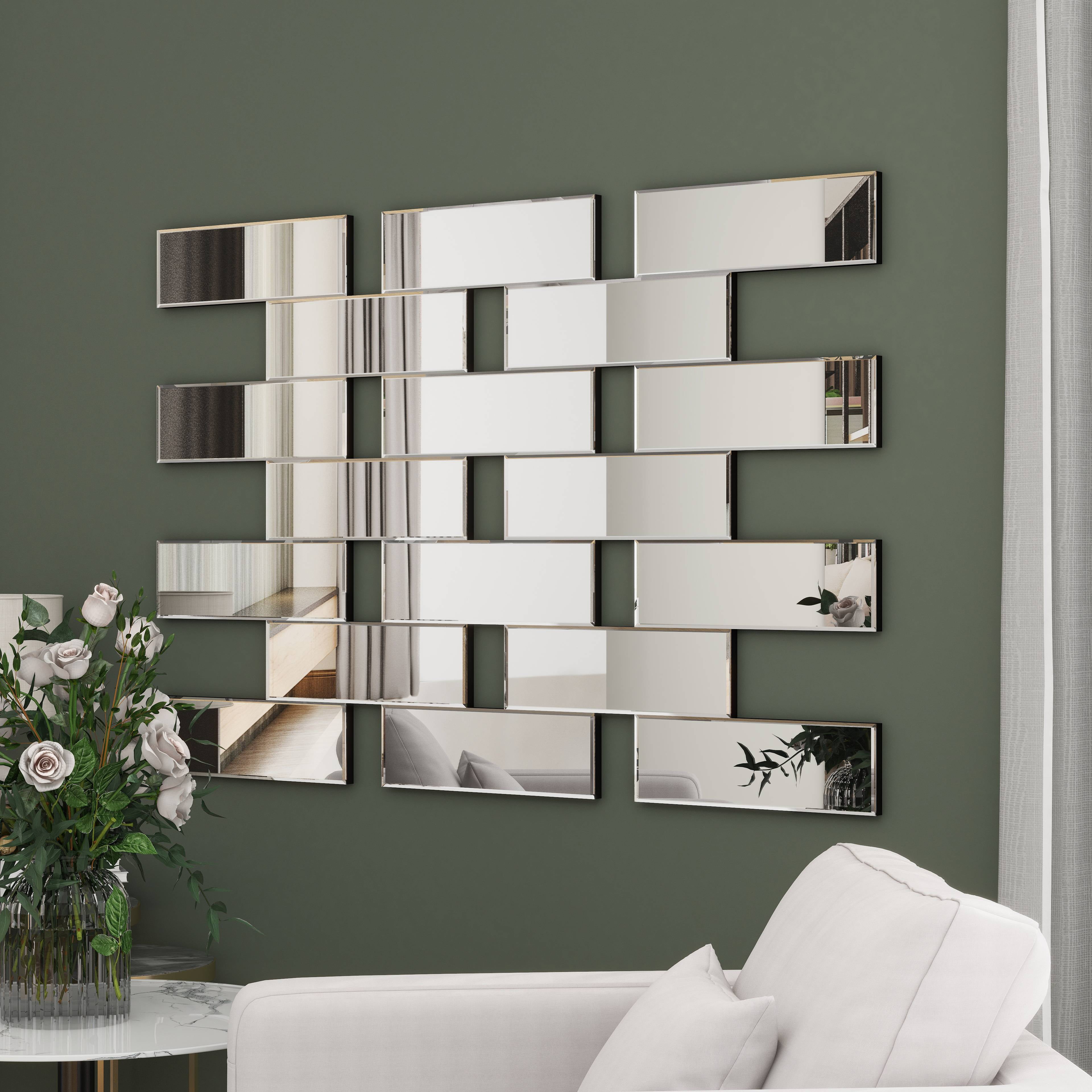 Asymmetrical Wall Mirror Elegant Cluster Wall Mirror Irregular Wall