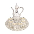 thumbnail image 1 of Elegant Coffee Pot Cups Set with Tray and 6 Retro Cups Exquisite Service Decorative Tea Set for Home Gatherings, 1 of 3