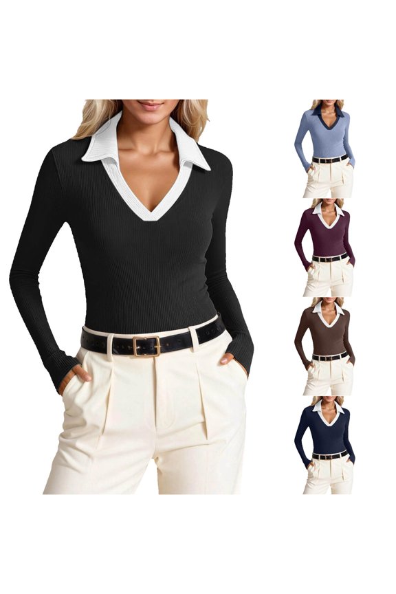 Elegant Collar Turtleneck Top Long Sleeve Slim Fit Basic Shirt for Fall Winter Season Casual and Wear Turtle Necks for Womens Long Sleeve Pack L