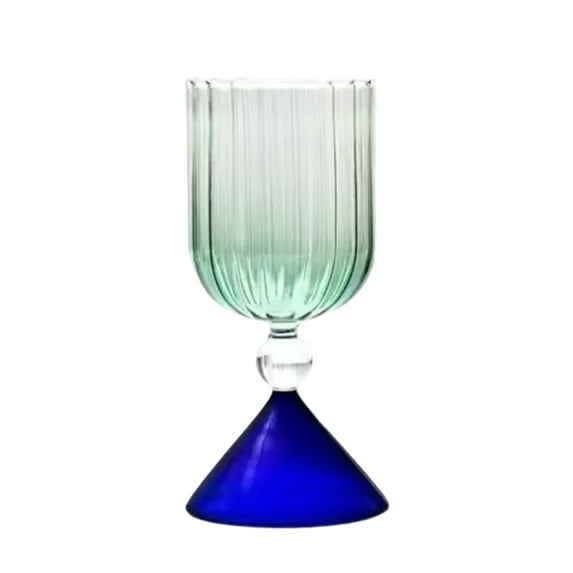 Elegant Colorful Glasses - Unique Cups Set, Artistic Drinkware for Margaritas, Martini & Beverages, for Gifting & Home Decor