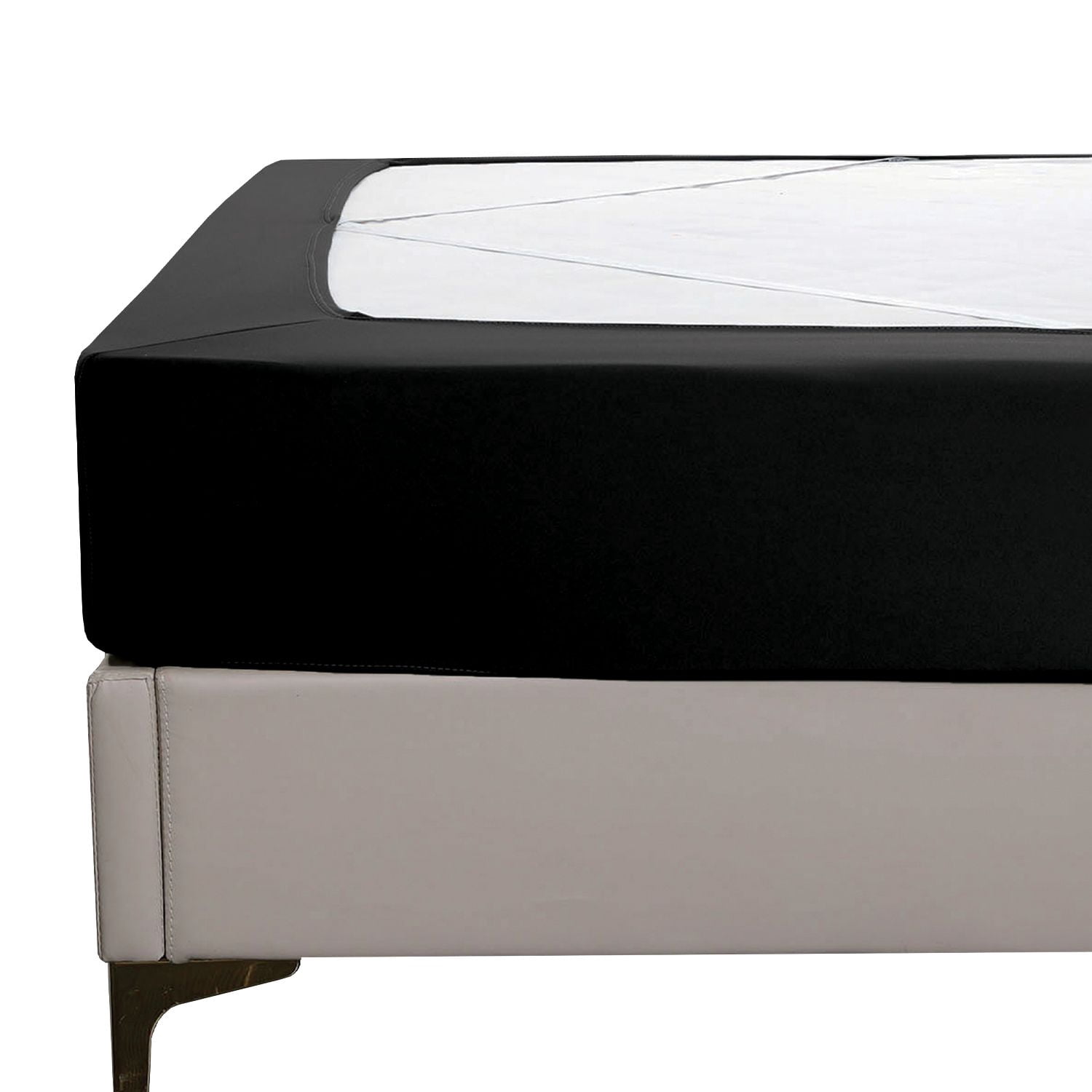 Elegant Comfort 1-Piece Box Spring Cover, Snug 4 Way Elastic - Wrap ...