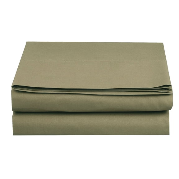 Elegant Comfort 1 Piece Fitted Sheet Polyester King Green 1500 Thread Count