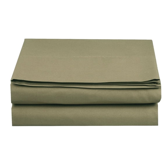 Elegant Comfort 1 Piece Fitted Sheet Polyester King Green 1500 Thread Count