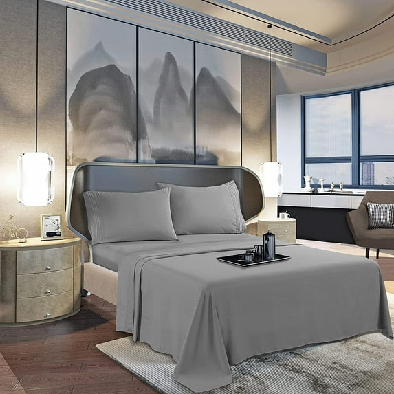 Elegant Comfort 1500 Series Microfiber Soft Egyptian Quality 1-Piece Flat Sheet, - All Colors Twin/T