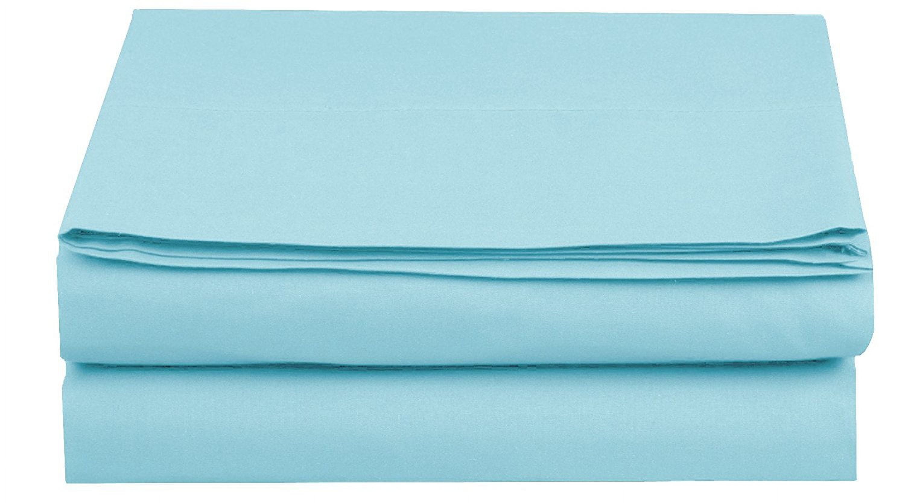 Elegant Comfort 1-Piece Polyester Fitted Sheet Full Size Aqua