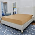 thumbnail image 1 of Elegant Comfort 1-Piece Polyester Fitted Sheet Full Size Gold, 1 of 5