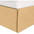 thumbnail image 1 of Elegant Comfort 1-Piece Solid Bed Skirt, 1500 Series, Minimalist Design with a Modern Look- Easy Care, Wrinkle and Stain Resistant, Bedskirt, King, Empire Gold, 1 of 7