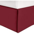 thumbnail image 1 of Elegant Comfort 1-Piece Solid Bed Skirt, 1500 Thread Count Quality, Minimalist Design with a Modern Look- Easy Care, Wrinkle and Stain Resistant, Bedskirt, King, Poinsettia Burgundy, 1 of 5