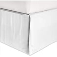 thumbnail image 1 of Elegant Comfort Striped Bed Skirt, 1500 Series, Pleated Design, Wrinkle and Stain Resistant, Full, White, 1 of 7