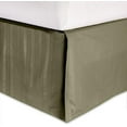 thumbnail image 1 of Elegant Comfort 1-Piece Striped Bed Skirt, 1500 Thread Count Quality, Stylish Design, Pleated for a Clean Look- Easy Care, Wrinkle and Stain Resistant, Stripe, Full, Sage Green, 1 of 5