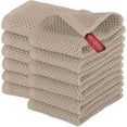 thumbnail image 1 of Elegant Comfort 100% Turkish Cotton 12-Pack Waffle Kitchen Towels - Quick Drying and Absorbent Kitchen Dishcloth Towels, Soft Multi-Purpose Cleaning Towels, 13 x 13, Taupe, 1 of 5