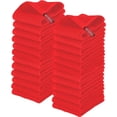 thumbnail image 1 of Elegant Comfort 100% Turkish Cotton 24-Pack Waffle Kitchen Towels - Quick Drying and Absorbent Kitchen Dishcloth Towels, Soft Multi-Purpose Cleaning Towels, 13 x 13, Red, 1 of 5