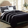 thumbnail image 1 of Elegant Comfort 12-Piece Bed-in-a-Bag, Isabella Pleated Ruched Ruffled Comforter Set, 6-Piece Sheet Set Featuring Smart Pockets, Matching Decorative Pillows, All Season Bedding, Queen, Black, 1 of 4