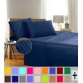 thumbnail image 1 of Elegant Comfort 1500 Premier Hotel Collection 2 Pieces Pillowcase King, Navy Blue, 1 of 5