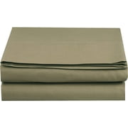 Elegant Comfort 1500 Premium Hotel Quality 1-Piece Flat Sheet, Softest Quality Microfiber - King Sage Green