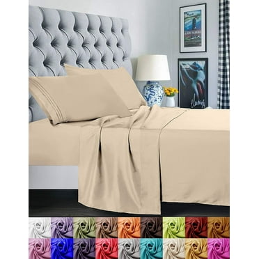 Elegant Comfort 1500 Series 2pcs Pillow Cases Standard And 24 Colors - Cream