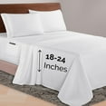 thumbnail image 1 of Elegant Comfort 1500 Series Bed Sheets All Around Elastic 18 - 24 Inches Deep Fitted Sheet - Extra Deep Pocket Sheets, California King, White, 1 of 5