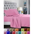 thumbnail image 1 of Elegant Comfort® Microfiber 4pcs Bed Sheet Set - Silky Soft, Cooling, Breathable, Fade-Resistant, Wrinkle-Free Sheets for Lasting Quality, Full, Light Pink, 1 of 5