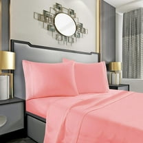Elegant Comfort 1500 Series Microfiber Deep Pocket Bedroom Sheet Set, Full, Dusty Rose
