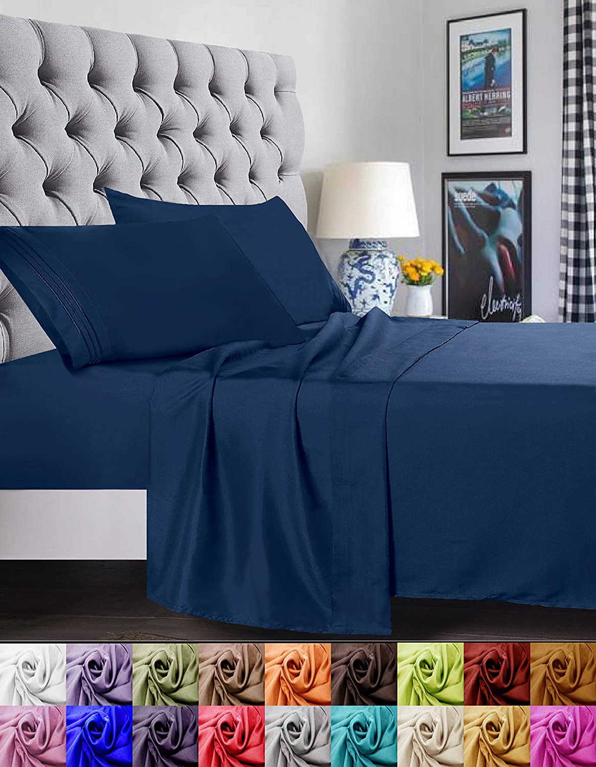 Elegant Comfort 1500 Series Microfiber Deep Pocket Bedroom Sheet Set