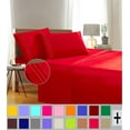 thumbnail image 1 of Elegant Comfort 1500 Series Red Microfiber Sheet Set Queen (4 Pieces), 1 of 5
