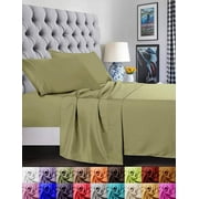 Elegant Comfort 1500 Series Silky-Soft Wrinkle Resistant 2pcs Pillow Cases Standard Size - Sage/Green